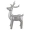 Northlight Shiny Ceramic Standing Reindeer Christmas Decoration - 14" - Silver